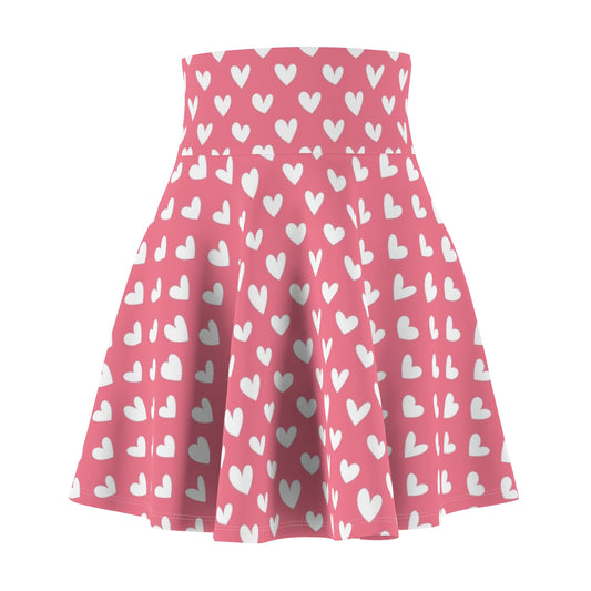 Pink Heart Skater Skirt