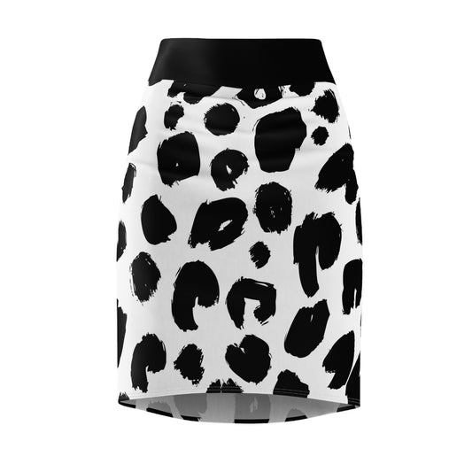 Chic Leopard Print Pencil Skirt
