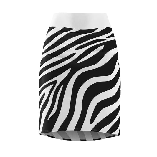 Zebra Print Pencil Skirt