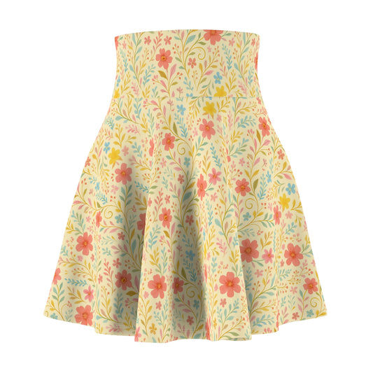 Garden Floral Skater Skirt