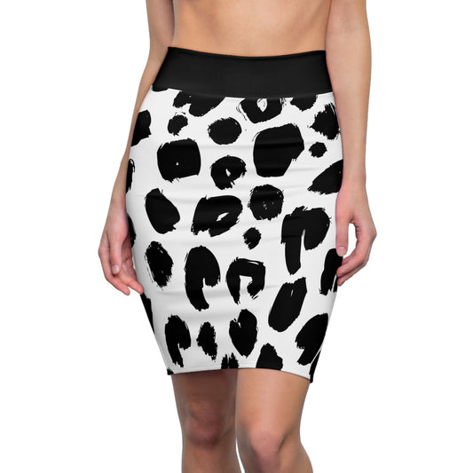 Chic Leopard Print Pencil Skirt