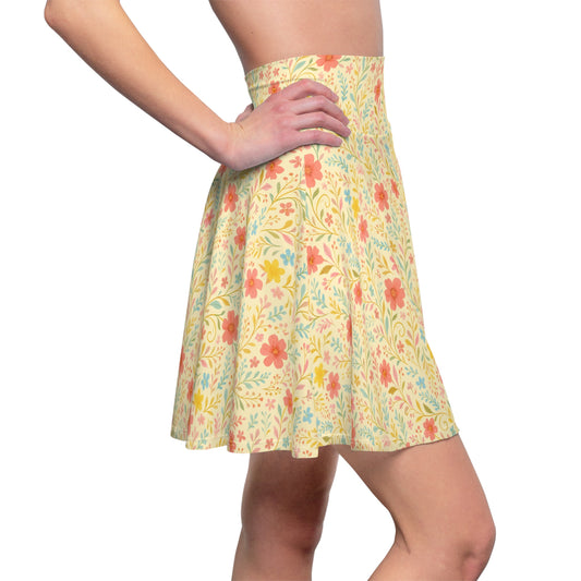 Garden Floral Skater Skirt